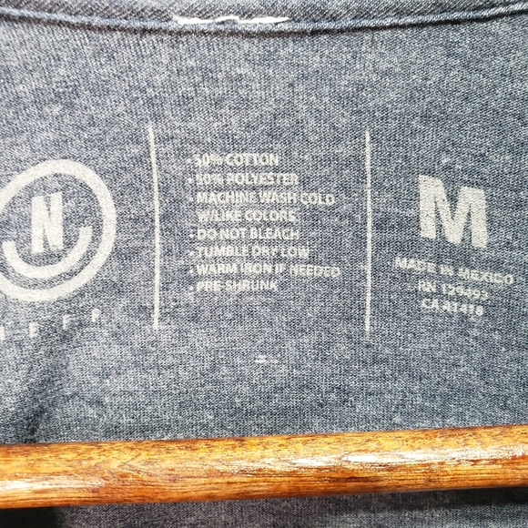 Like New! Neff Gray Long Sleeve Neon Rainbow Fish - Picture 5 of 5